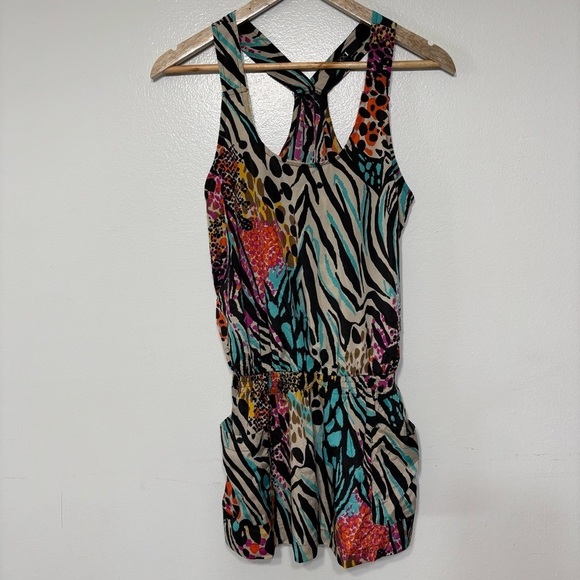 XXI Y2K Multi Color Zebra Print Tank Top W/
Pockets Size S - Picture 1 of 5